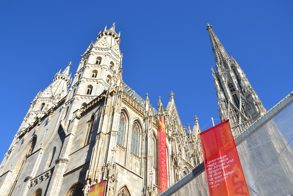 Wiener Stephansdom / Kathpress / Henning Klingen Außenansicht des Domes vor der Eröffnung der '5. Wiener Diözesanversammlung' am 27. September 2018