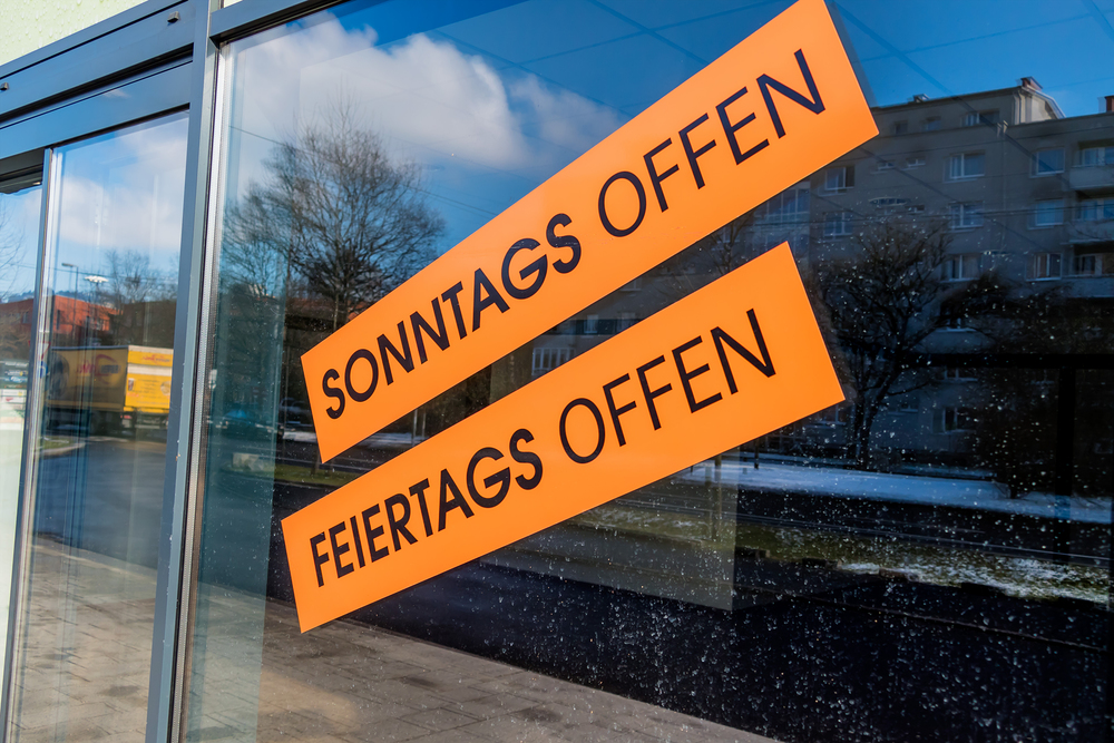Schilder Sonntags Feiertags offen / Erwin Wodicka - wodicka@aon.at, Erwin Wodicka Schilder Sonntags Feiertags offen, Symbol für Service, Arbeitszeit, Überstunden, Mehrarbeit