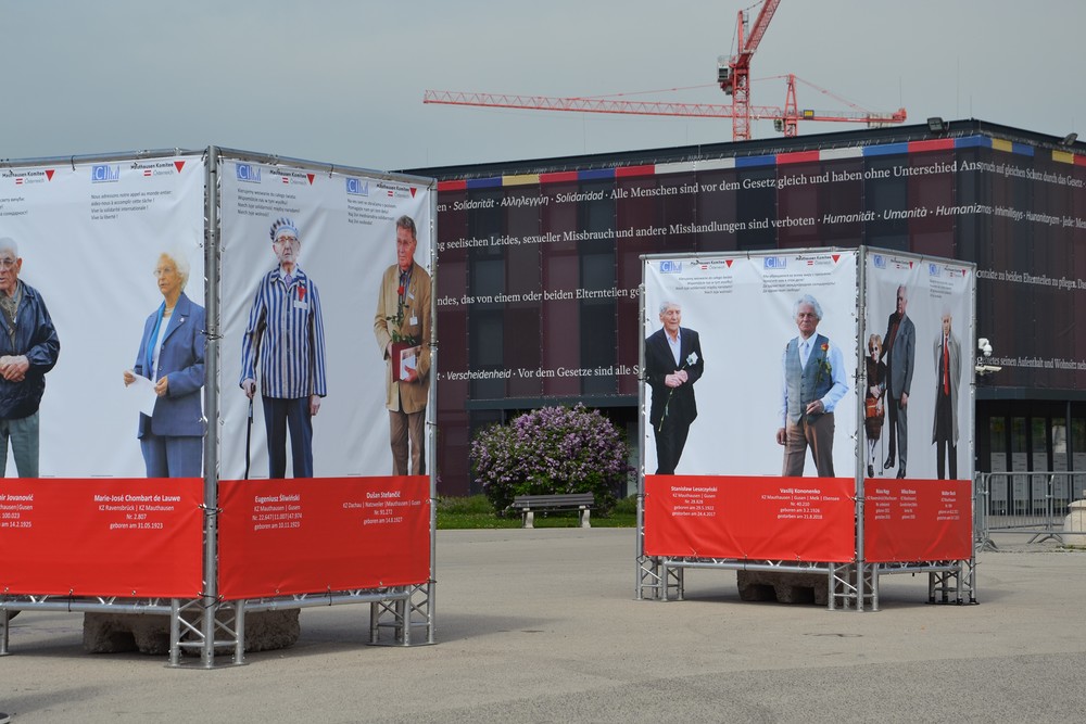 Mauthausen Komitee Österreich Gedenkaktion Heldenplatz / Kathpress / Michaela Greil
