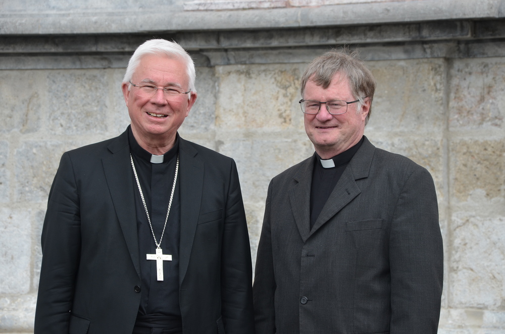 Erzbischof Franz Lackner, Vorsitzender der Bischofskonferenz, und Bischof Manfred Scheuer als sein Stellvertreter (Mariazell, 16.6.2020) / Kathpress/Paul Wuthe Erzbischof Franz Lackner, Vorsitzender der Bischofskonferenz, und Bischof Manfred Scheuer als sein Stellvertreter (Mariazell, 16.6.2020)