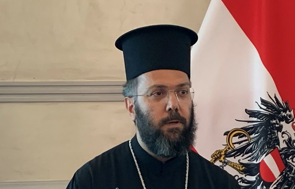 Erzbischof Arsenios (Kardamakis), griechisch-orthodoxer Metropolit / Kathpress/Paul Wuthe Orthodoxer Metropolit begrüßt neuen Papst Leo XIV.