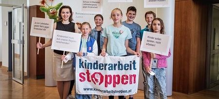 Justizministerin Zadic unterstützt Initiative 'Kinderarbeit stoppen'