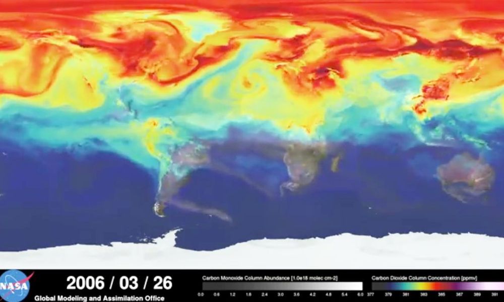 Klimaerwärmung im Modell / NASA Klimaerwärmung im Modell