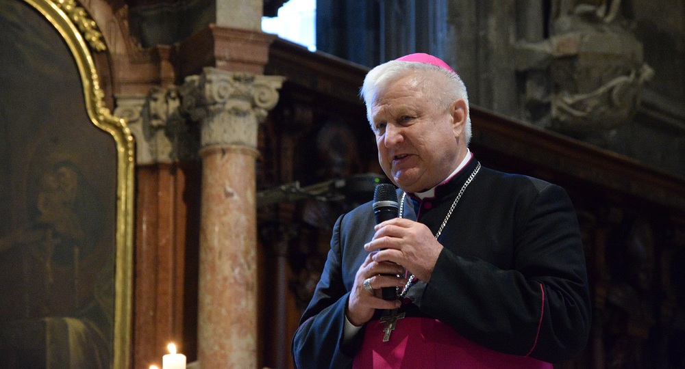 Bischof Szyrokoradiuk aus Odessa beim Medjugorje-Friedensgebet 2022 / kathpress/Pernsteiner Bischof Szyrokoradiuk aus Odessa beim Medjugorje-Friedensgebet 2022